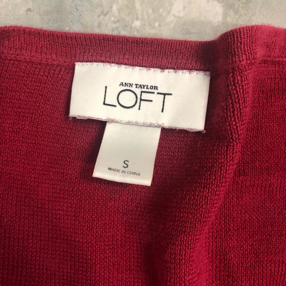 LOFT red cardigan - Picture 2 of 2